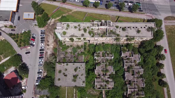 Destroyed and Abandoned Buildings in Sarajevo 4K