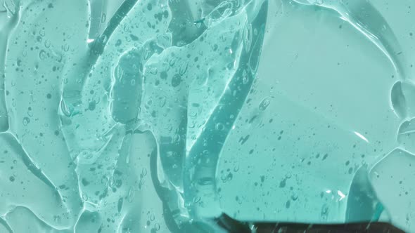 Hyaluronic Acid Gel Texture Fluid with Oxygen Bubble Footage
