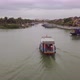 Hoi An River Landscape Motorboat Sails Along Channel - VideoHive Item for Sale