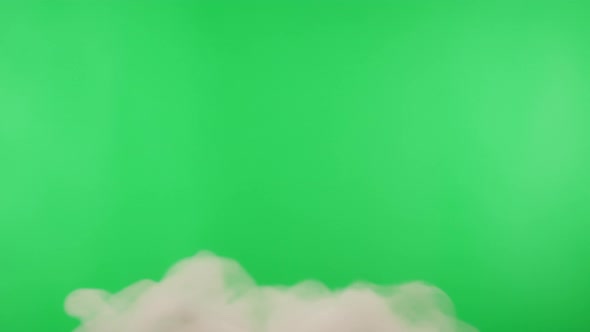 Smoke on Green Chroma Key Background