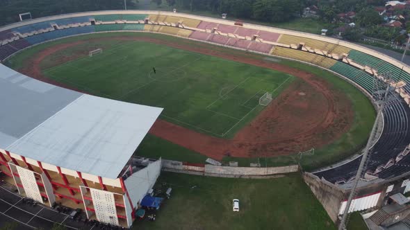 One of the largest football stadiums in Bantul, Yogyakarta, Indonesia