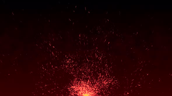 Fire Particles Background