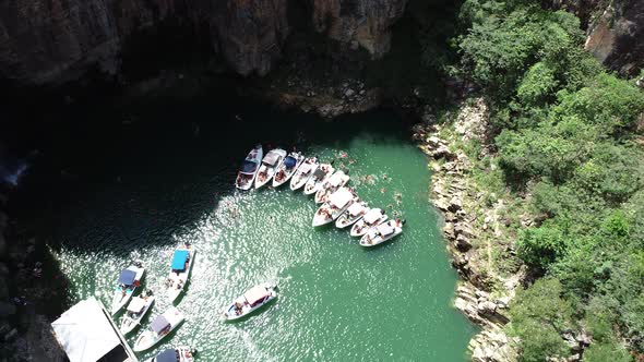 Capitolio lagoon tourism landmark at Minas Gerais state Brazil.