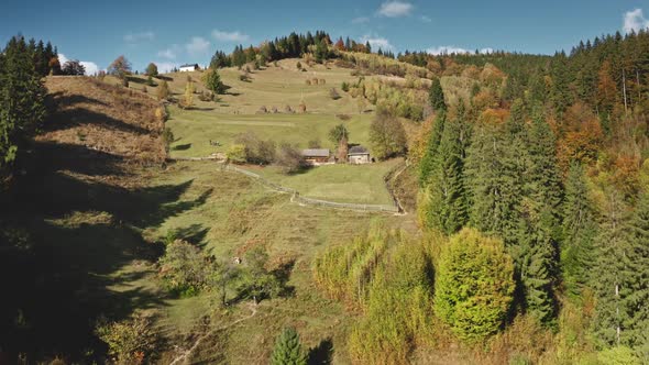 Aerial Village at Green Mountain Top