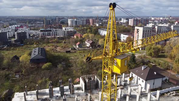 Tower crane on construction plant 10