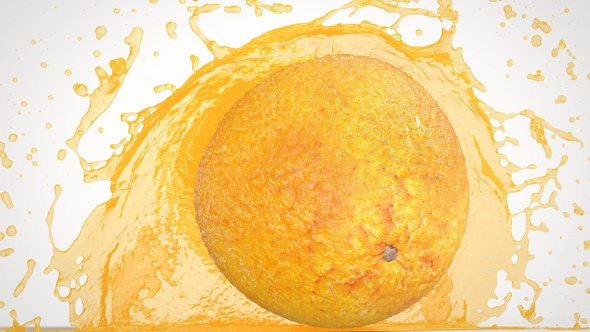 Orange Splash Slow Motion Shot 01 alt