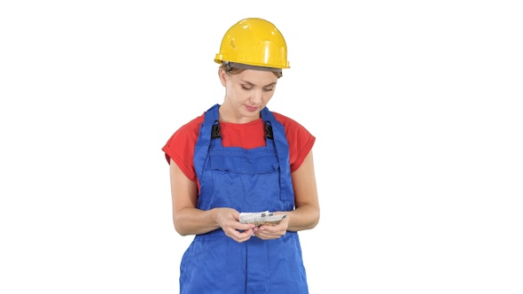 Young Cheerful Female Worker Holding Salary Banknotes