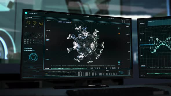 The Stamm of the Covid-19 Virus was Identified. Medical Research Laboratory. UI. alt