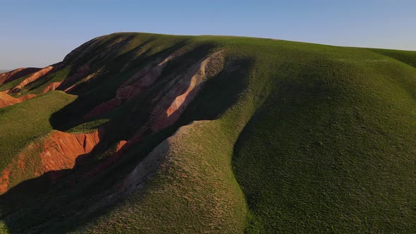 Amazing Landscape of Mountain Big Bogdo and Steppe Nature