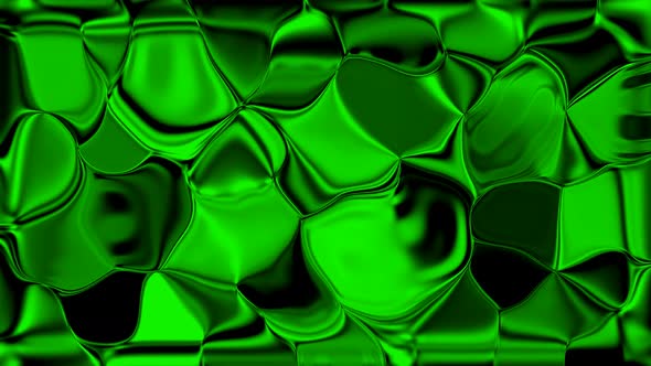 Green Color Glossy Liquid Animated