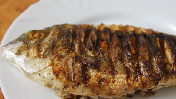 Fried Fish On A Plate