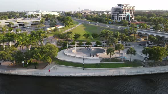 Downtown river walk, Bradenton, Florida