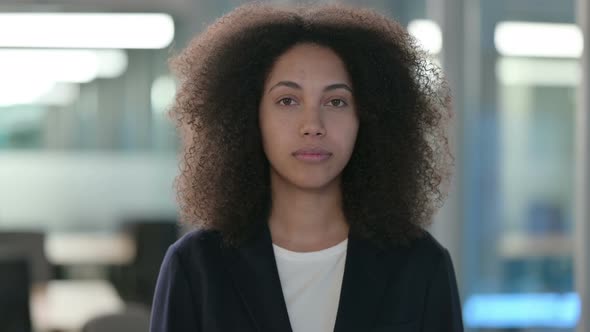 Portrait of African Businesswoman Looking at the Camera