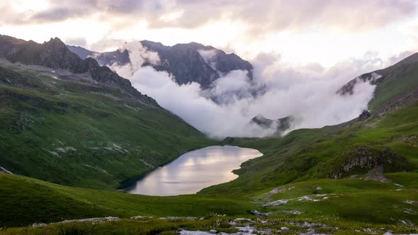 Beautiful Clouds in Mountains