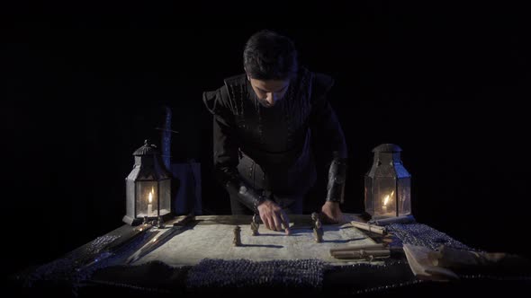 The commander trying to direct the war on the map. alt