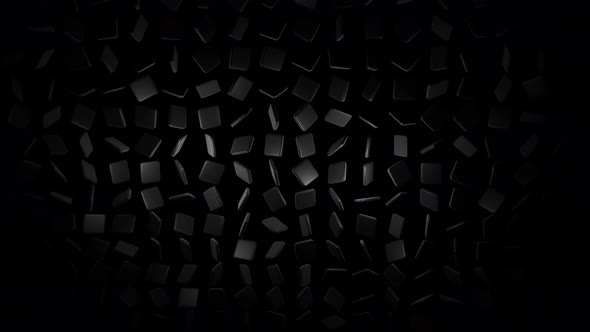 Beautiful Motion Design Background with Simple Geometric Shapes and Neon Light