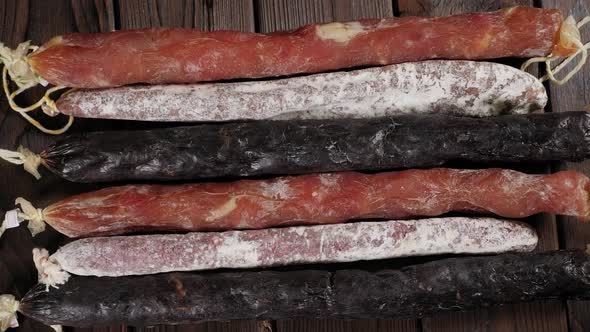 Traditional Sausage and Sausage with Mold