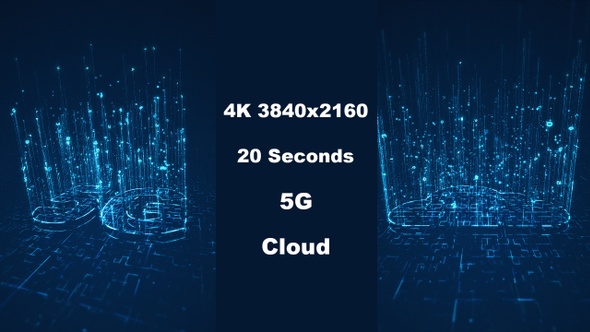 4K 5G Cloud Technology Binary Data alt