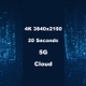 4K 5G Cloud Technology Binary Data - VideoHive Item for Sale