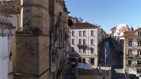 Coimbra Santa Cruz Church and Old Streets, Portugal