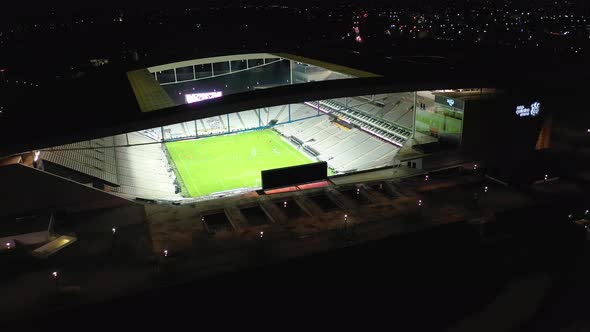 Stunning landscape of sports centre at downtown Sao Paulo.