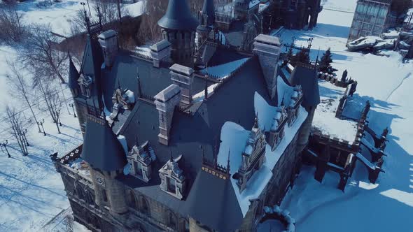 Aerial View Of Garibaldi Castle In Togliatti, Sights Of Russia