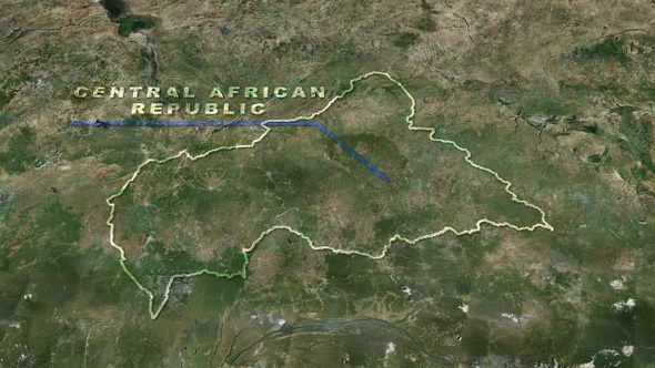 Central African Republic World Map