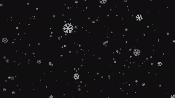 Snow  falling Motion Graphics Background design white 4k