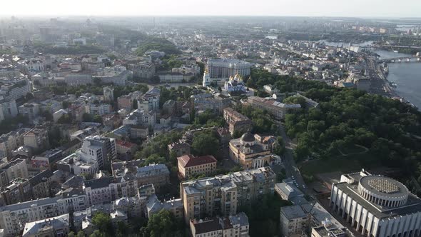 View of Kyiv From Above. Ukraine. Aerial View