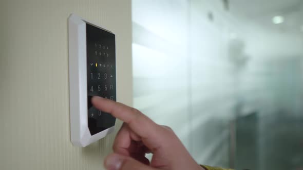 Turn Off Smart Security System in the Room Using the Keyboard on the Wall