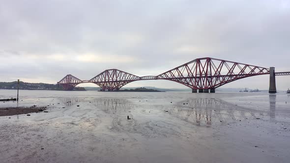 A Bridge Spanning the Forth of Firth in Edinburgh Scotland