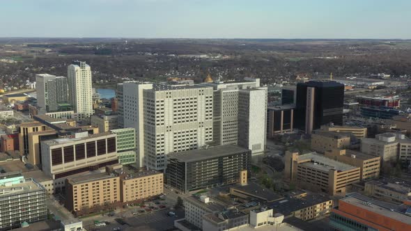 Mayo Clinic - Aerial View of Rochester, MN