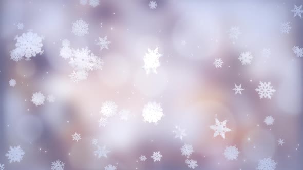 Light Snowflakes Background