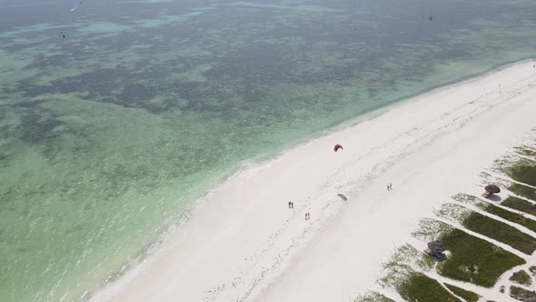 Beach on Zanzibar Island Tanzania Slow Motion