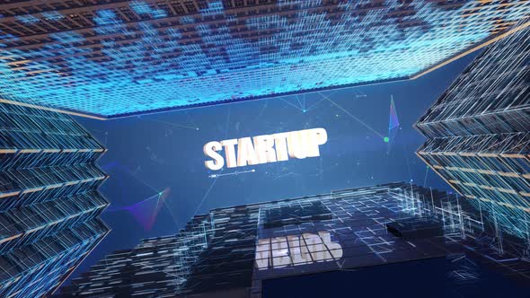 Digital Skyscrapers Business Word   Startup alt
