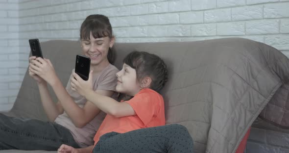 Friends Browsing Online on Phones