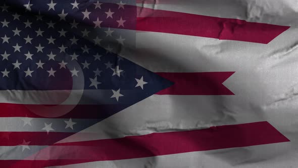Ohio State Usa Mixed Flag 4K