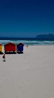 Colorful Beach House at Muizenberg Beach Cape Townbeach Huts Muizenberg Cape Town False Bay South