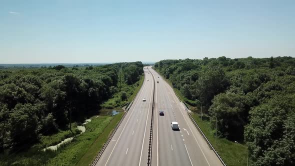 Asphalt Autobahn Highway Road In Russia