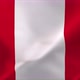 Peru Waving Flag Animation 4K Moving Wallpaper Background - VideoHive Item for Sale
