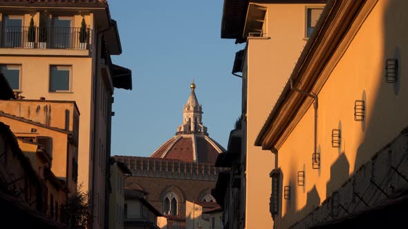 Dome of Cattedrale di Santa Maria del Fiore at Sunset