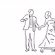 "Hand Drawn Couple Dance" with Transparent Background - VideoHive Item for Sale
