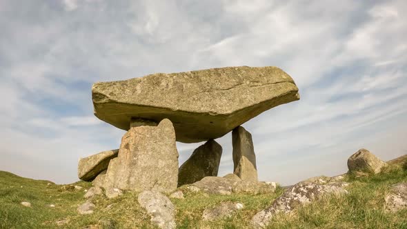 The Kilclooney Dolmen Is Neolithic Monument Dating Back To 4000 To 3000 BC Between Ardara