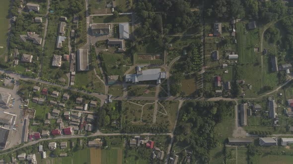 Aerial of a village