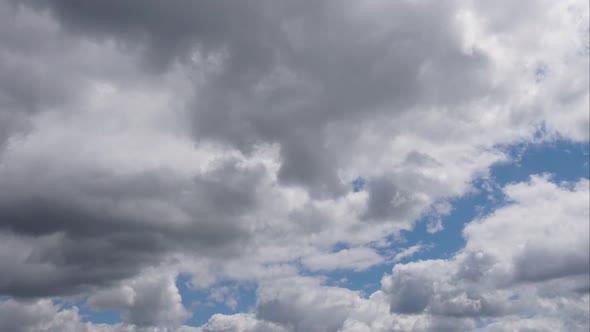 Timelapse panoramic beautiful, clear blue sky background, clouds with background.