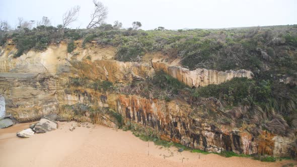 Loch Ard Gorge Coastline on a Sunney Day Great Ocean Road Australia