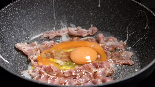 Fried Eggs with Bacon