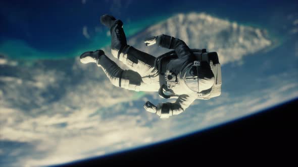 Astronaut in Outer Space Elements of This Image Furnished By NASA alt