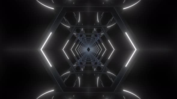 4k Black White Neon Pattern 13