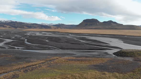 Aerial Shot of Stunning Icelandic Landscape.